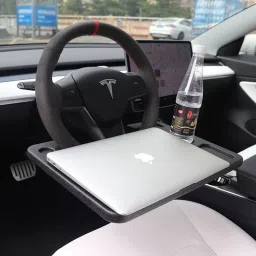 Multifunction Car Steering Wheel Table Tray for Laptop, Double Sided Car Tray Cup Holder Tray Table-image-56