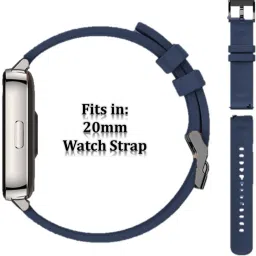 MOBISINGH MSH20CS347NB 20MM Classy Silicon Watch Strap- CHECK MODEL LIST/DESCRIPTION/IMAGES Smart Watch Strap image 3