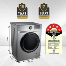 panasonic 7 kg Fully Automatic Front Load with In-built Heater Silver image 4