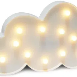 8" Battery Operated LED Marquee Light Sign CLOUD Night Lamp-image-7