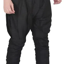 Solid Dupion Silk Men Harem Pants-image-18