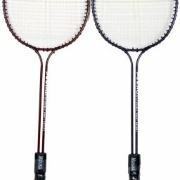 BADMINTON RACKET PACK OF 2 WITH COVER Multicolor Strung Badminton Racquet-26