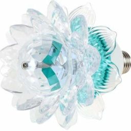 ® 3W LED Lotus Stage Light 360 Degree LED Magic Light Auto Rotating RGB Bulb DJ Party Light For Party Effect Lamp Single Disco Ball Night Lamp ( Single Disco Ball-3