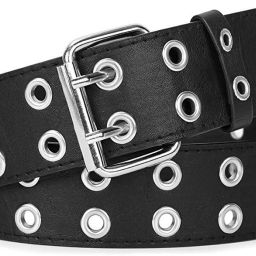 Women Casual Black Artificial Leather Belt-image-18
