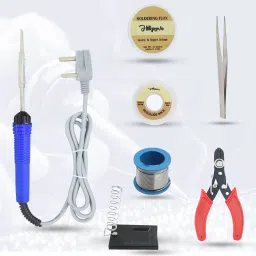 BASIC 7IN1 COMPLETE KIT MOBILE SOLDERING IRON MACHINE COMBO TOOL KIT SET 25 W Simple-0