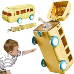 Bus Shape Water Bottle Interesting Toy Cute Appearance for School Home Office 500 ml Water Bottle-image-77