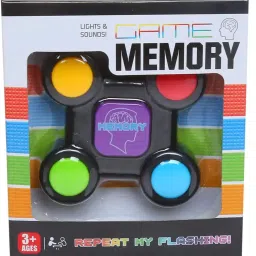 zuuluzrs Light-Up Memory Game with Sounds 4 Sequence Handheld Classic Brain Toy image 5