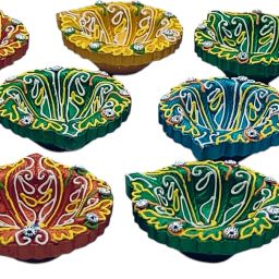 Pack of 12 Diyas – Uniform size for balanced lighting & decor Terracotta (Pack of 12) Table Diya-image-39