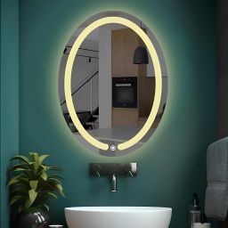 Led Mirror for bathroom || Size 18x24, Bathroom Mirror (Oval Finish : Polished) Bathroom Mirror-image-42