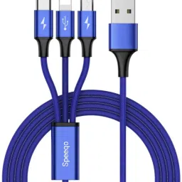 Speeqo USB Type C Cable 2 A 1.2 m Premium Quality Rapid Charging 3 in 1 cable-image-81