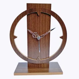 flipkart smartbuy Analog Brown Clock image 2