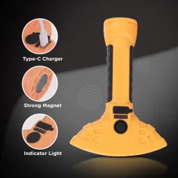 care 4 USB Rechargeable LED Torch Light For Emeregency Torch image 2