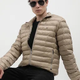 Tommy Hilfiger Men Solid Spread Collar Puffer Jacket-image-10