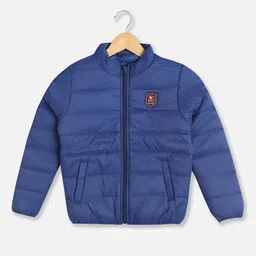 Allen Solly Junior Boys Colourblocked Puffer Jacket with Patchwork-image-43