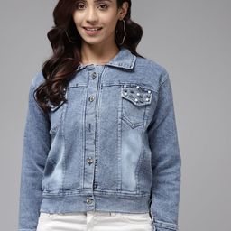 Aarika Women Washed Crop Denim Jacket-image-23