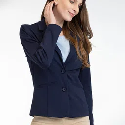 B.Copenhagen Notched Lapel Collar Single Breasted Formal Blazer-56