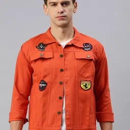 VOXATI Denim Jacket with Patchwork-21