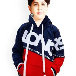 BAESD Boys Colourblocked Hooded Pullover-35