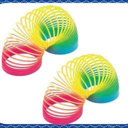 Rainbow Spring Magic Spring Gag Toy for kids (Packof 2pcs)-L583 Slinky Magic Spring Gag Toy-image-96