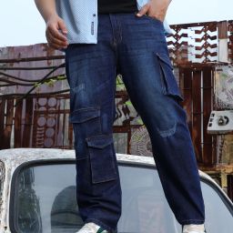 Men Regular Mid Rise Blue Jeans-image-85