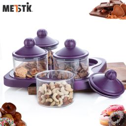 metstik Serving Set, Bowl, Bowl Set, Airtight Container With Tray And Lid Bowl, Container, Tray, Plate Serving Set image 2