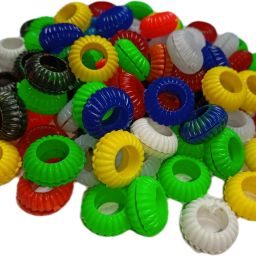 Pigeon Sound Multicolour Plastic Foot Ring 30Pcs Bird Shoulder Guard-12