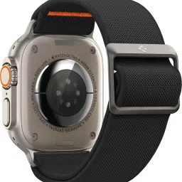 Spigen Lite Fit Nylon Loop Band Strap Designed for Apple Watch Band for Apple Watch Ultra 2/Ultra 49mm, Series 10 46mm, 9/8/7 45mm, SE2/SE/6/5/4 44mm, 3/2/1 42mm(Watch Not Included) Smart Watch Strap-19