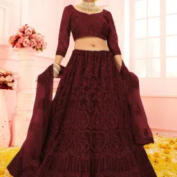 Embroidered Semi Stitched Lehenga Choli-image-31