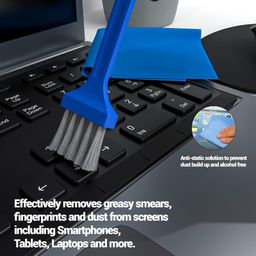 ankev 8 in 1 Soft Brush Cleaning Tools Kit for Keyboard, Earphone, Laptop, Camera & Lens, LED LCD Screen Display Cleaner 2 Soft High-Density Brush Set with Keycap Puller and Premium Microfiber Cloth image 3