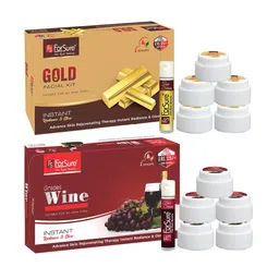 ForSure Set of Gold & Wine Facial Kit - 80 g Each-4