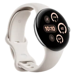 Google Pixel Watch 3 Wi-Fi + Bluetooth Wear OS 5.0 Smartwatch (41mm AMOLED Display, Qualcomm SW5100 Cortex M33 co-Processor, Porcelain Active Band) image 4