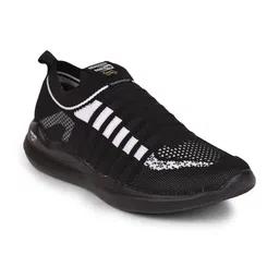 Liberty Men Black & White Mesh Walking Shoes-10
