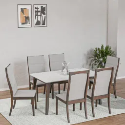 nilkamal Venus 6 Seater Dining Set in Milan Walnut Finish-picture-14