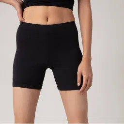 Nykd by Nykaa Stretch Cotton Cycling Shorts - Black NYP083-picture-18