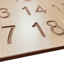 ashmi Wooden Combo 2-in-1 Reversible Alphabets & Number Laminated Slate Tracing Board image 4