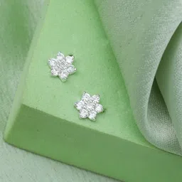 maira Floral 925 Sterling Silver Stud Earring-picture-0