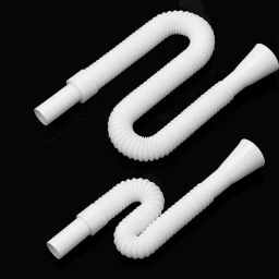 (P OF 2) PVC HOSE PIPE FOR WASH BASIN/ SINK 1.114 PVC Kitchen Pipe for Sink/ Waste/ Wash Basin Expandable & Flexible Drain Pipe Hose Pipe-image-70