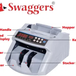 SWAGGERS Latest Updated Money Counting Machine for New Notes 10,50,200,500,1000,2000 Note Counting Machine image 4