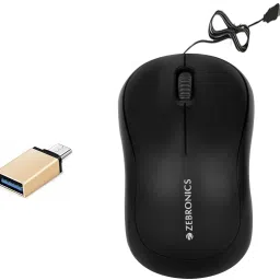 ZEBRONICS Wired Mouse, C-OTG (Set of 2) Combo Set-42