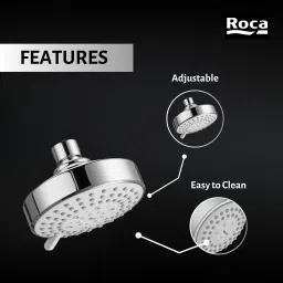 Roca Stella Overhead Shower 3 Function shower head Waterfall, Soft Mode, Pulse Mode image 4