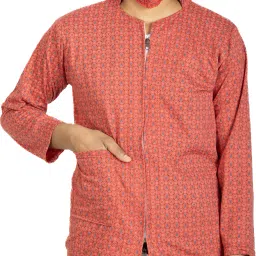 Cotton Printed Coat For Women-image-14