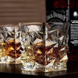 (Pack of 4) Diamond Crystal Cut Glasses Pack Of 4 Pcs- 300 Ml Bar Glass Tumblers Glass Set Whisky Glass-image-14