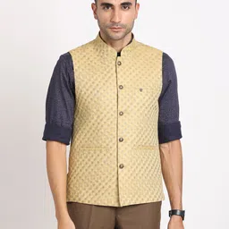 turtle Self Design Men Waistcoat-picture-29