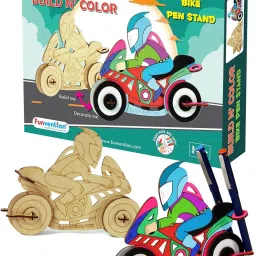 Bike - 3D Coloring Model - DIY Desk Organizer Pen Stand-13