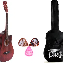 INT-38C-LGP-BRN Acoustic Guitar Linden Wood Rosewood Right Hand Orientation-0