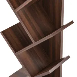 floresta wud Engineered wood Tree Shape Book Shelf Suitable For Small Books | Engineered Wood Open Book Shelf image 5