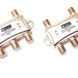 ERHIndia (Pack of 2) DiSEqC Switch 4 in 1 Out Used with Satellite LNB 4 Way LNB Splitter 4 X 1 DiSEqC Switch 4 Way Indoor Satellite Splitter (Frequency Range : 950-2400 MHz) 2 inch Blu-ray Player-27