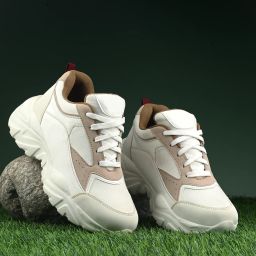 Roadster Women White Faux Leather Sneakers Lace Up Sneakers Sneakers For Women-image-1