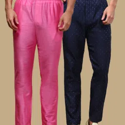 Pack of 2 Mens Ethnic Motif Viscoseblend Pyjama with adjustable waistband and Side Pockets Men Pyjama-image-85
