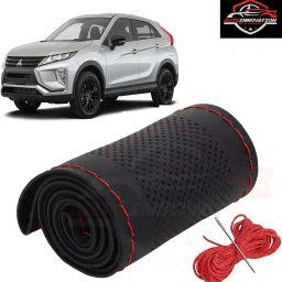 Hand Stiched Steering Cover For Mitsubishi Universal For Car-image-88